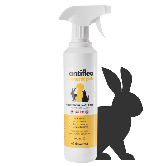 dermazoo - Antiflea domestic pets Repellente Spray per conigli e roditori