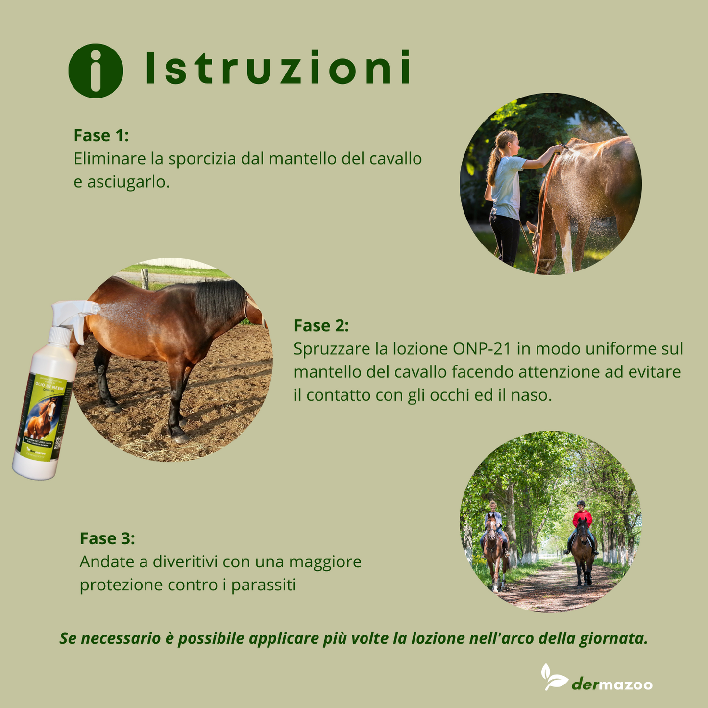 dermazoo - Olio di Neem per Cavalli Repellente Spray