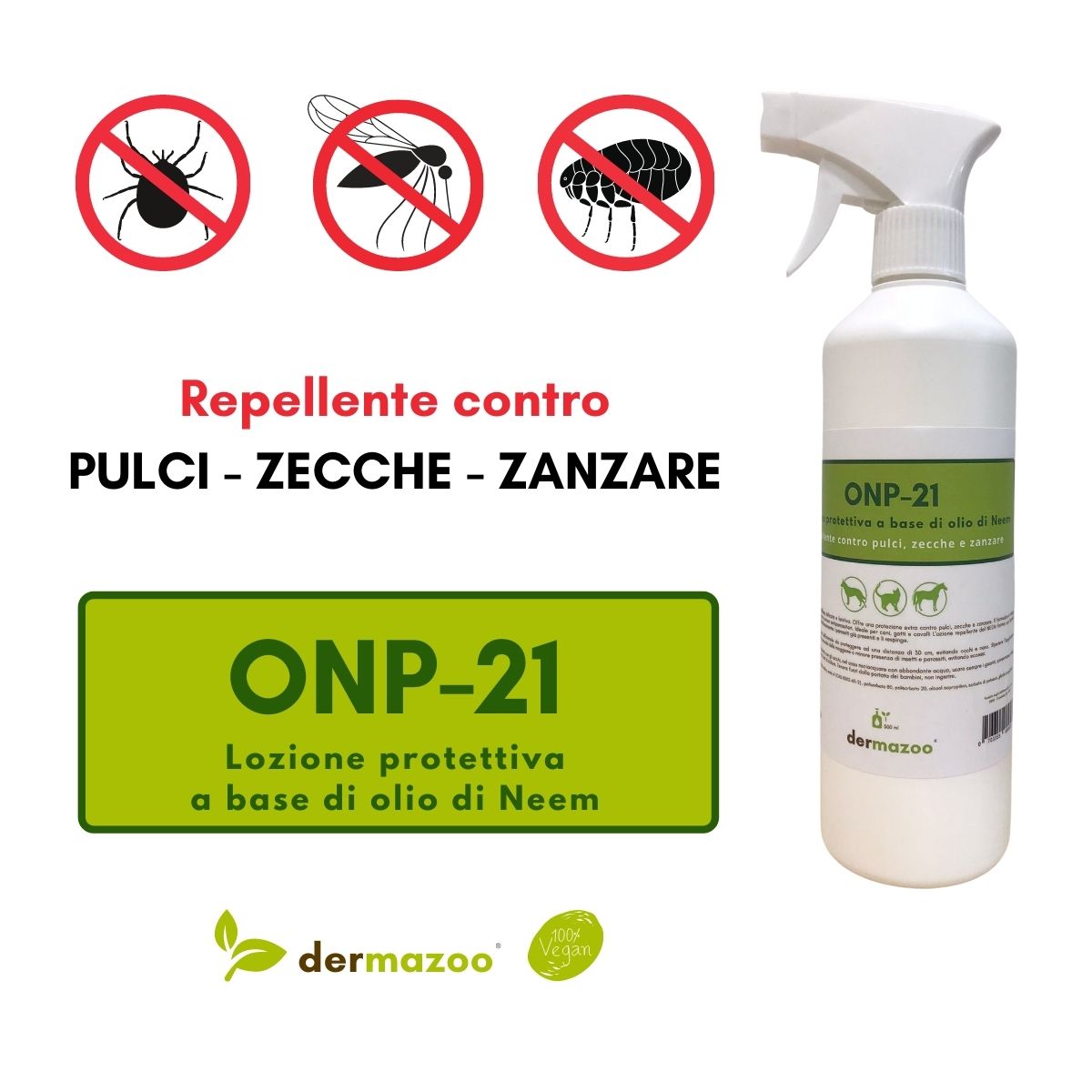 dermazoo - Olio di Neem per Cani Repellente Spray