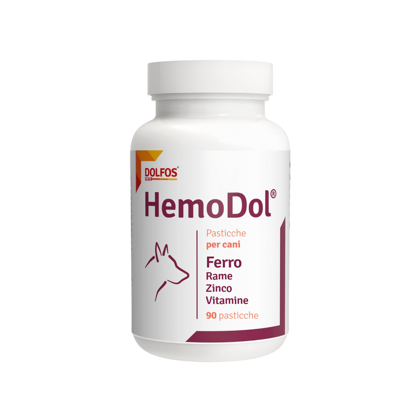 HemoDol 90 ".. Ferro chelato, Zinco chelato, Rame chelato, Vitamine .... "