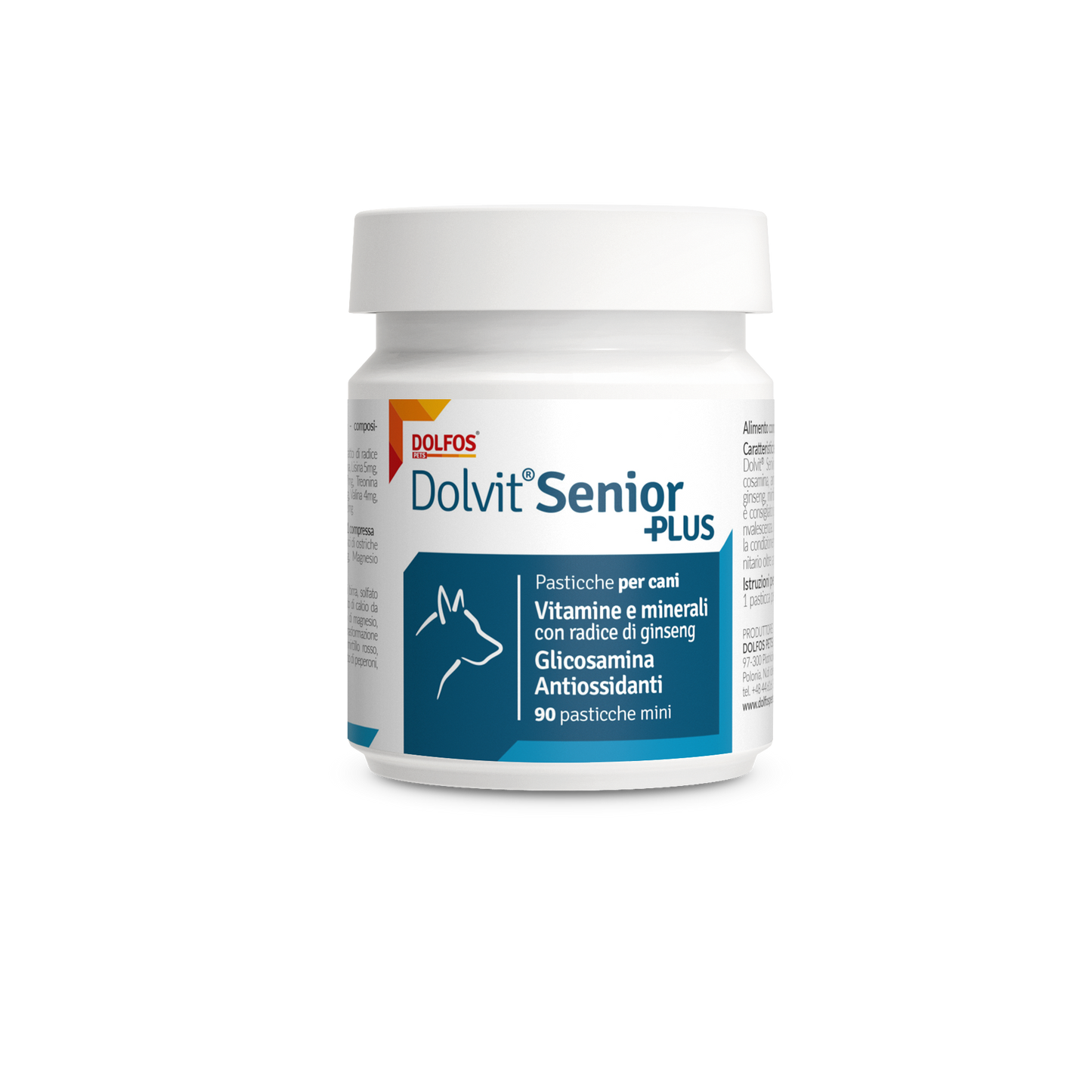 Dolvit Senior Plus 90  "vitamine e minerali per i cani anziani con glucosamina ...."