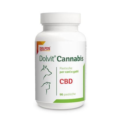 Dolvit Cannabis - " ... CBD, Beta Glucani, Antiossidanti ...." per cani e gatti