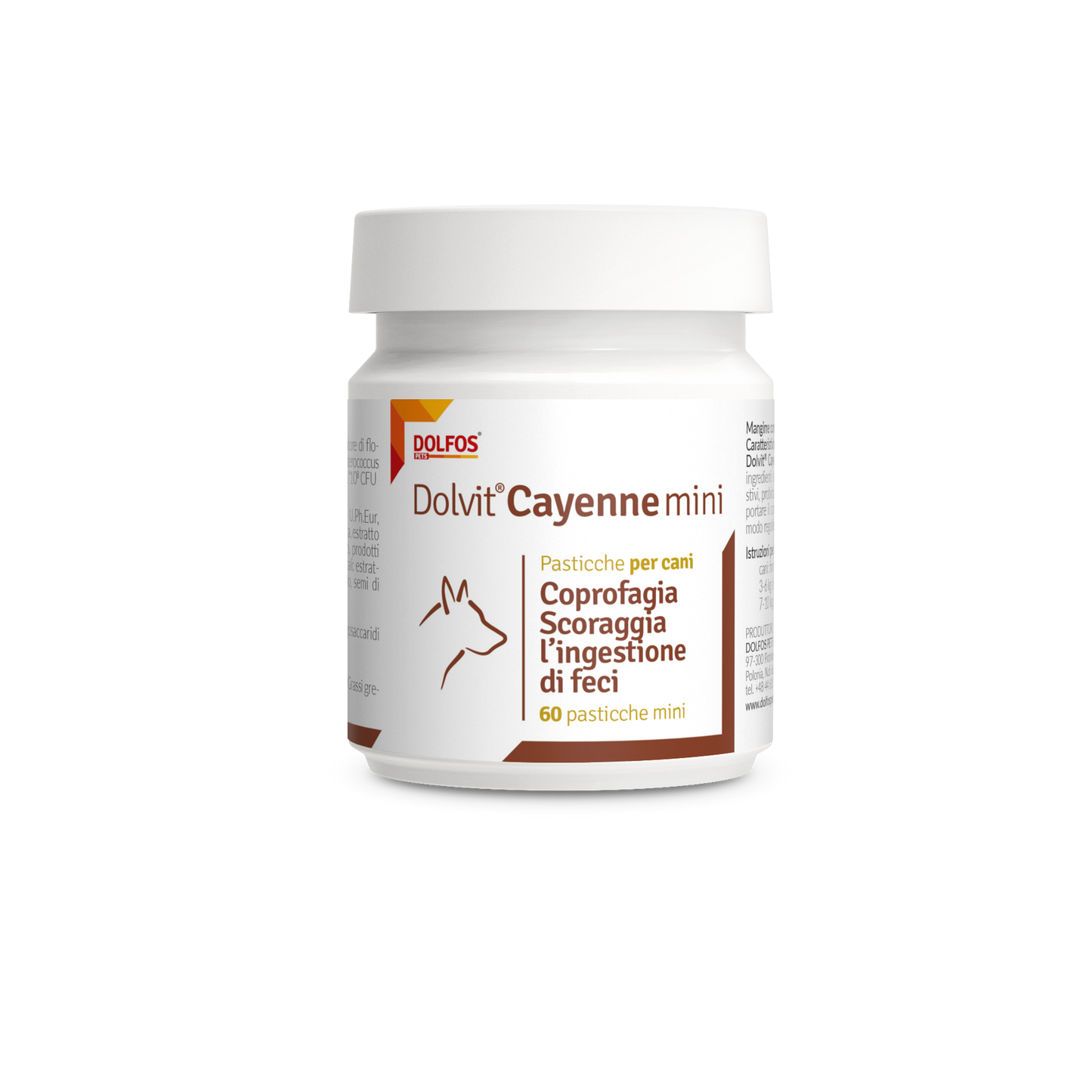 Dolvit Cayenne "... combatte la coprofagia ed è un ottimo regolatore intestinale ..."