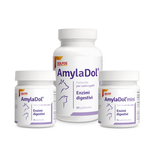AmylaDol - Enzimi digestivi: Amilasi, Lipasi, Proteasi, Lattasi e Cellulasi