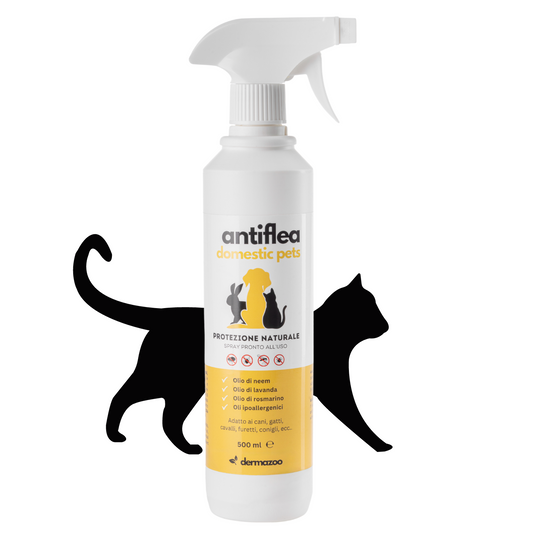 dermazoo - Antiflea domestic pets Repellente Spray per gatti