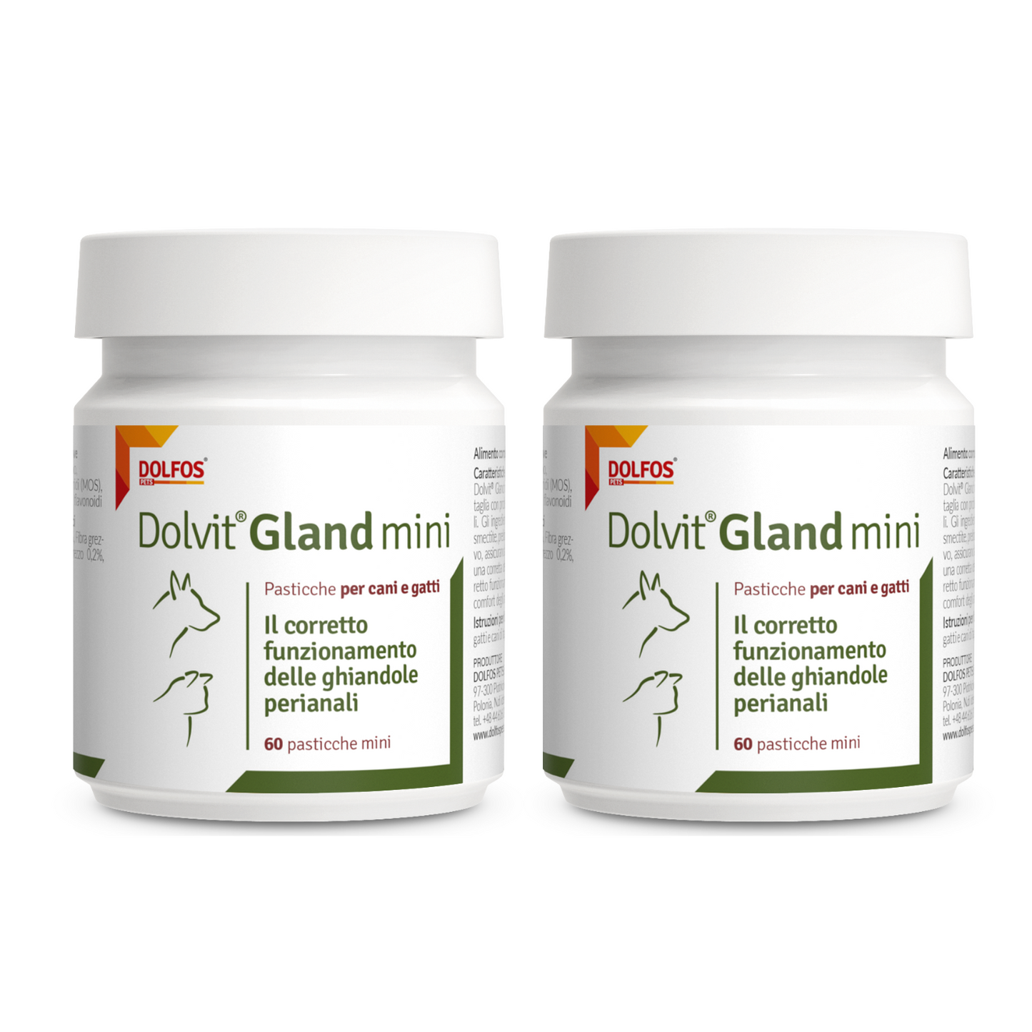 Dolvit Gland mini 60 - " ... favorisce lo svuotamento delle ghiandole perianali del gatto ...."