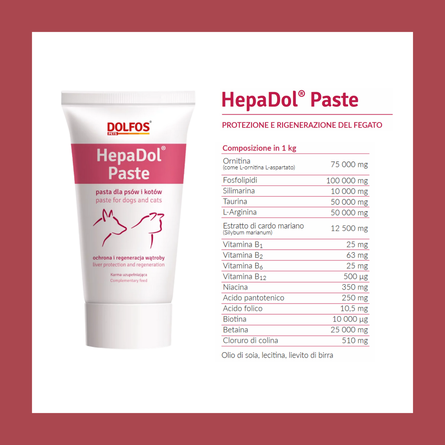 HepaDol Paste 50 "... migliora la funzione epatica...."