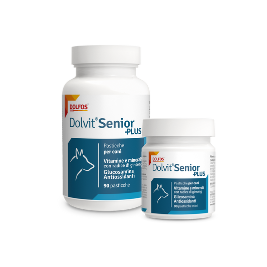 Dolvit Senior Plus 90  "vitamine e minerali per i cani anziani con glucosamina ...."
