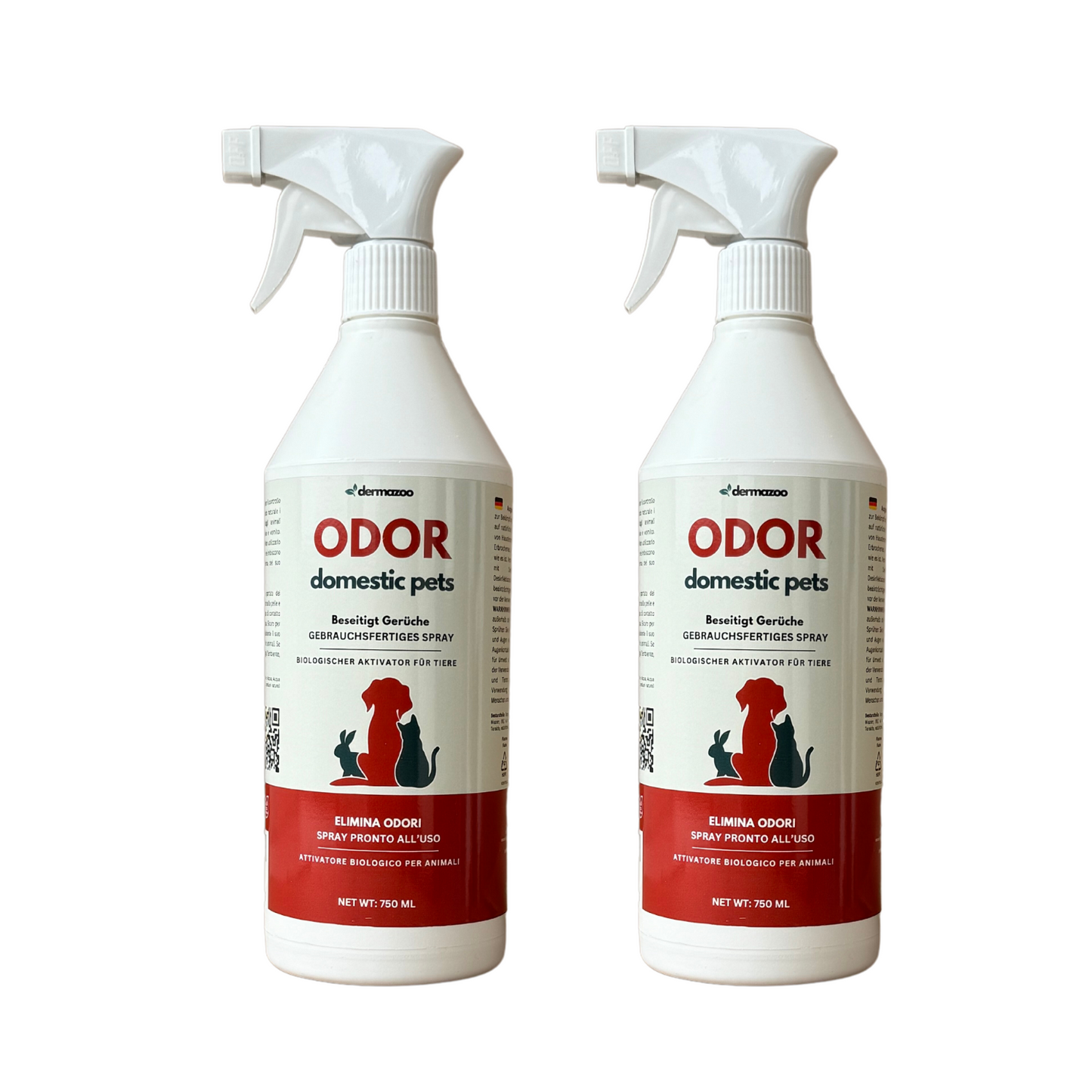 Dermazoo - ODOR PETS - Elimina odori e Macchie per Cani e Gatti