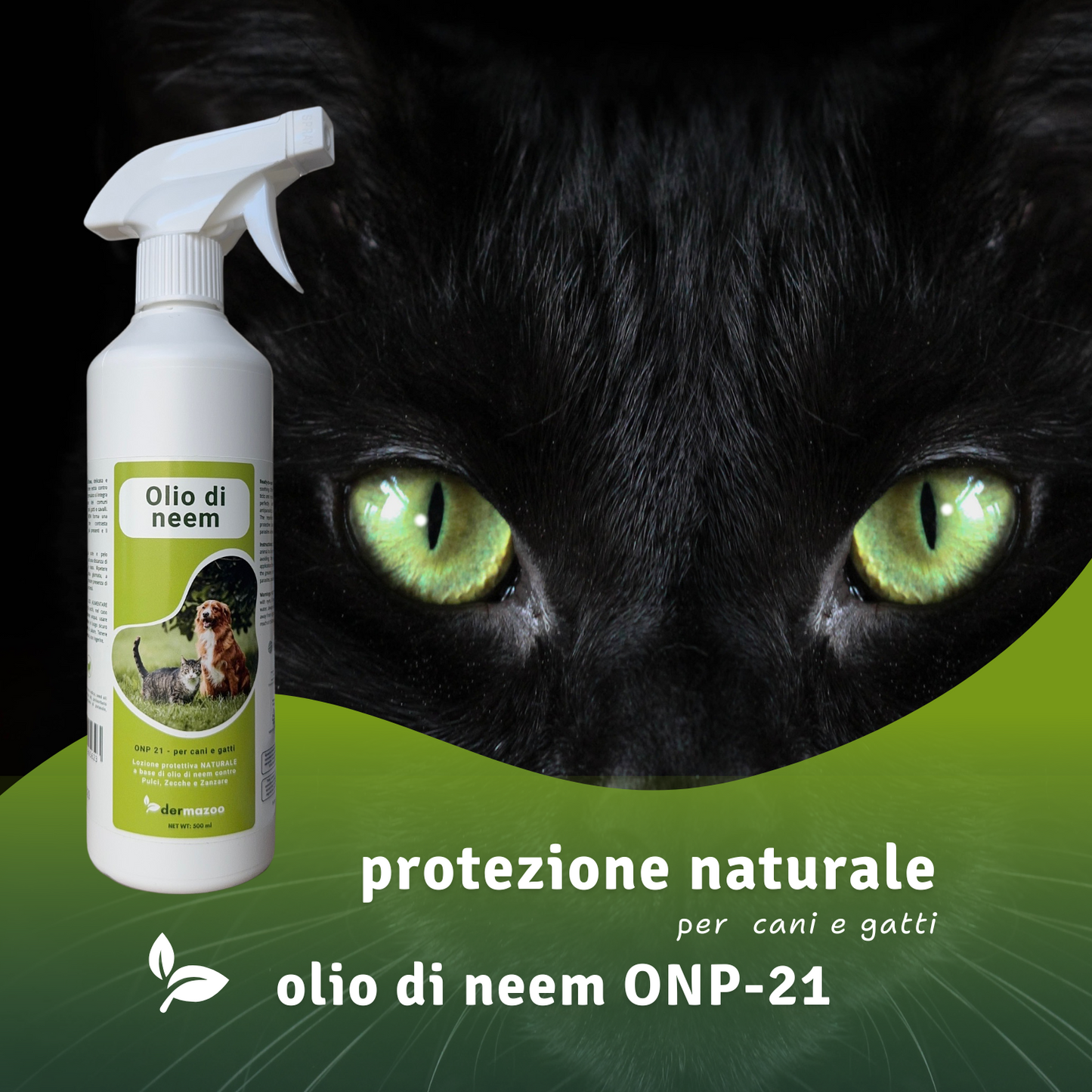 dermazoo - Olio di Neem per Gatti Repellente Spray