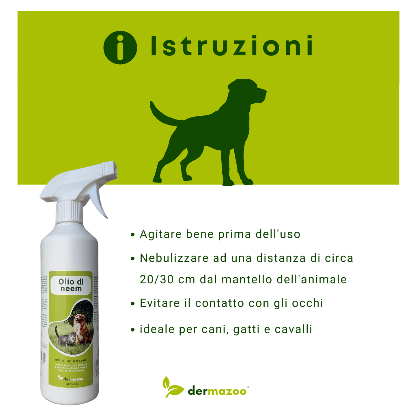 dermazoo - Olio di Neem per Cani Repellente Spray