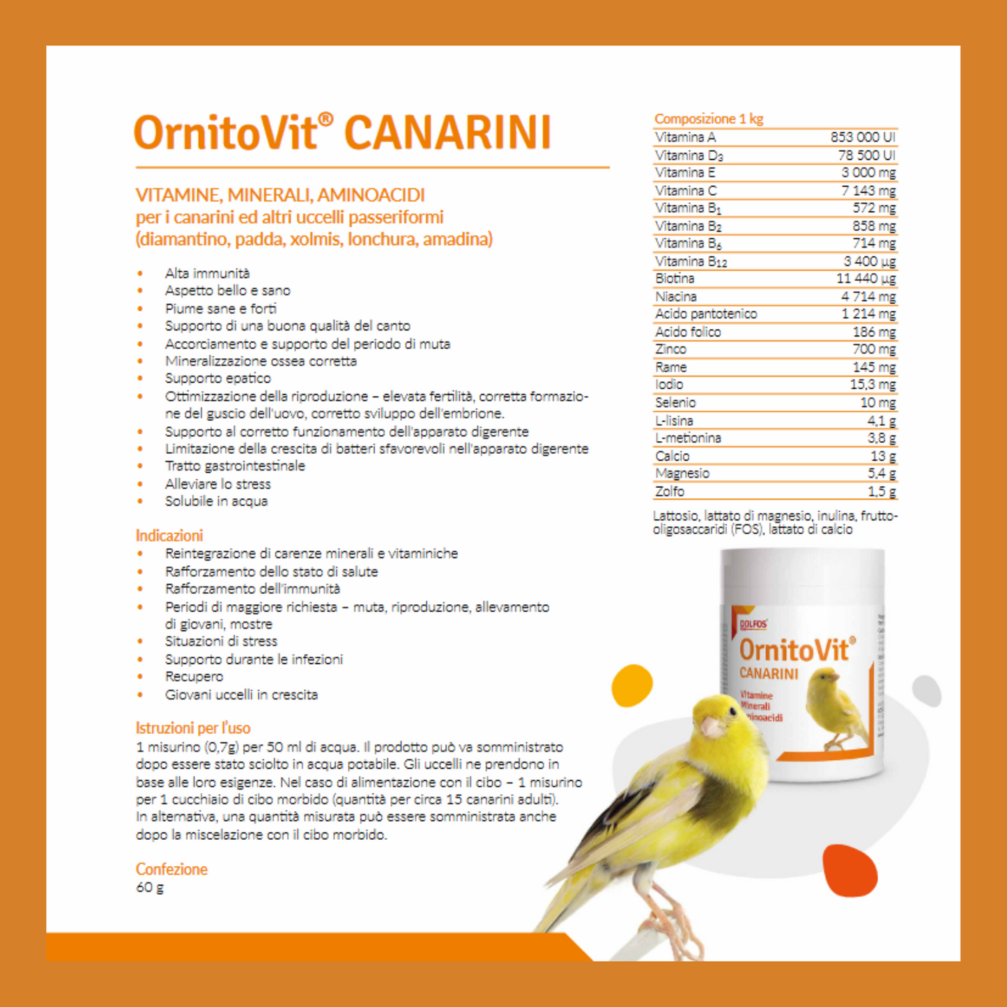 OrnitoVit Canarini 60