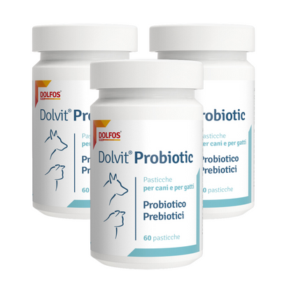 Dolvit Probiotic 60 "... probiotici e prebiotici MOS per ristabilire la flora batterica intestinale "