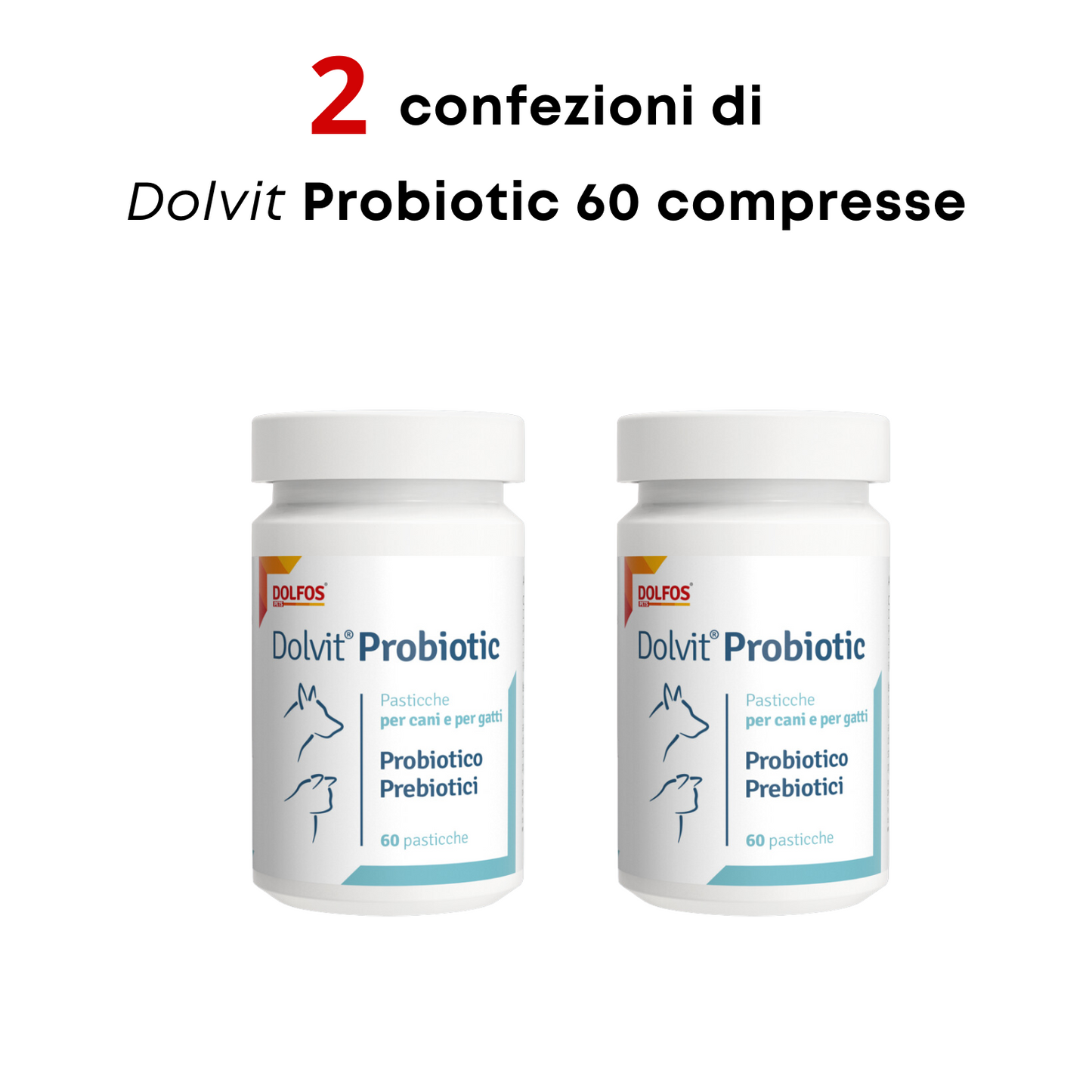Dolvit Probiotic 60 "... probiotici e prebiotici MOS per ristabilire la flora batterica intestinale "