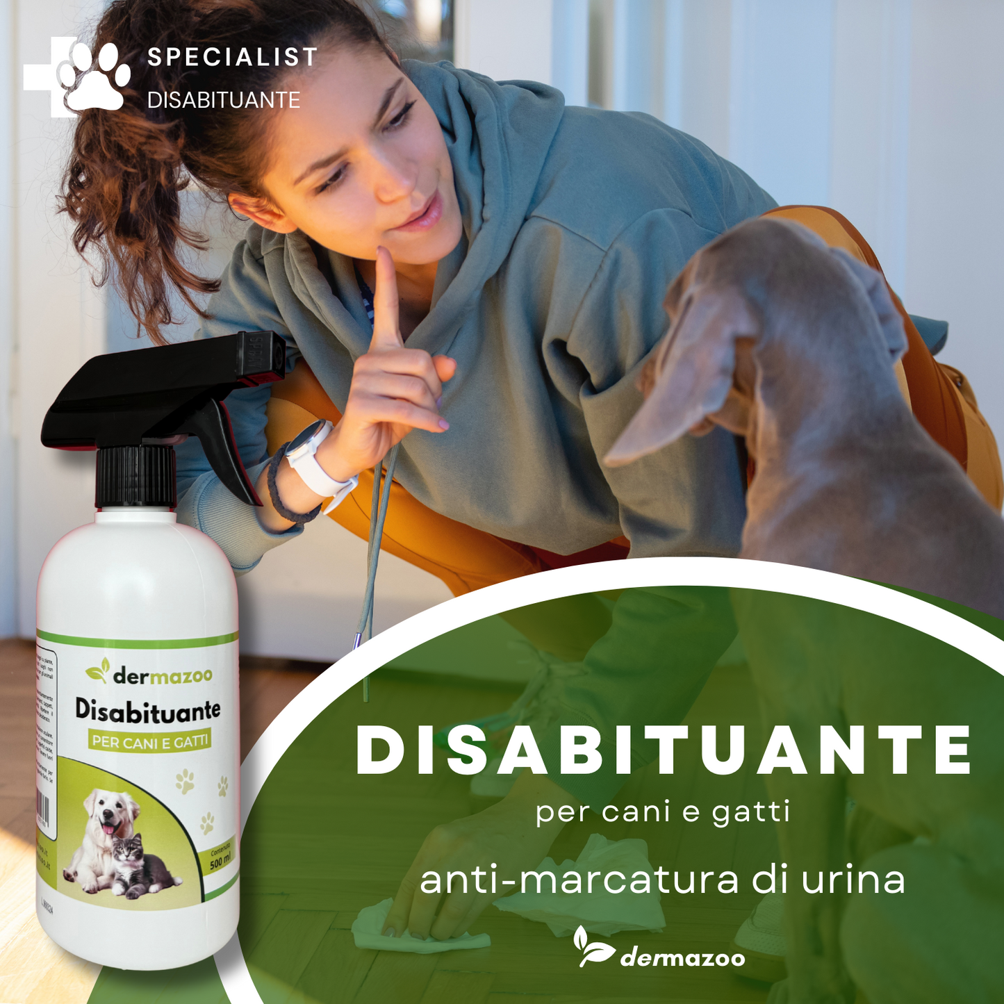 dermazoo - DISABITUANTE - anti marcatura di urina per cani