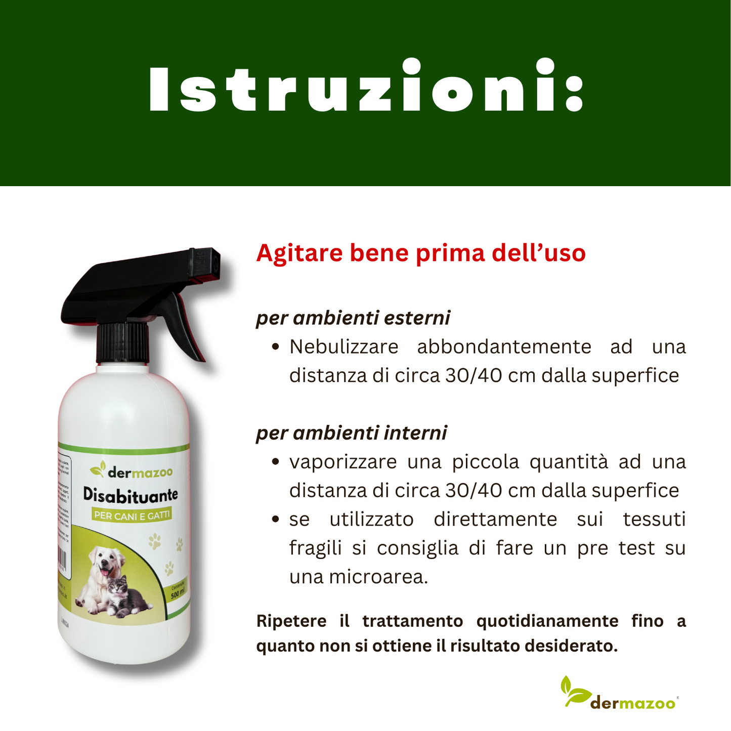 dermazoo - DISABITUANTE - anti marcatura di urina per cani