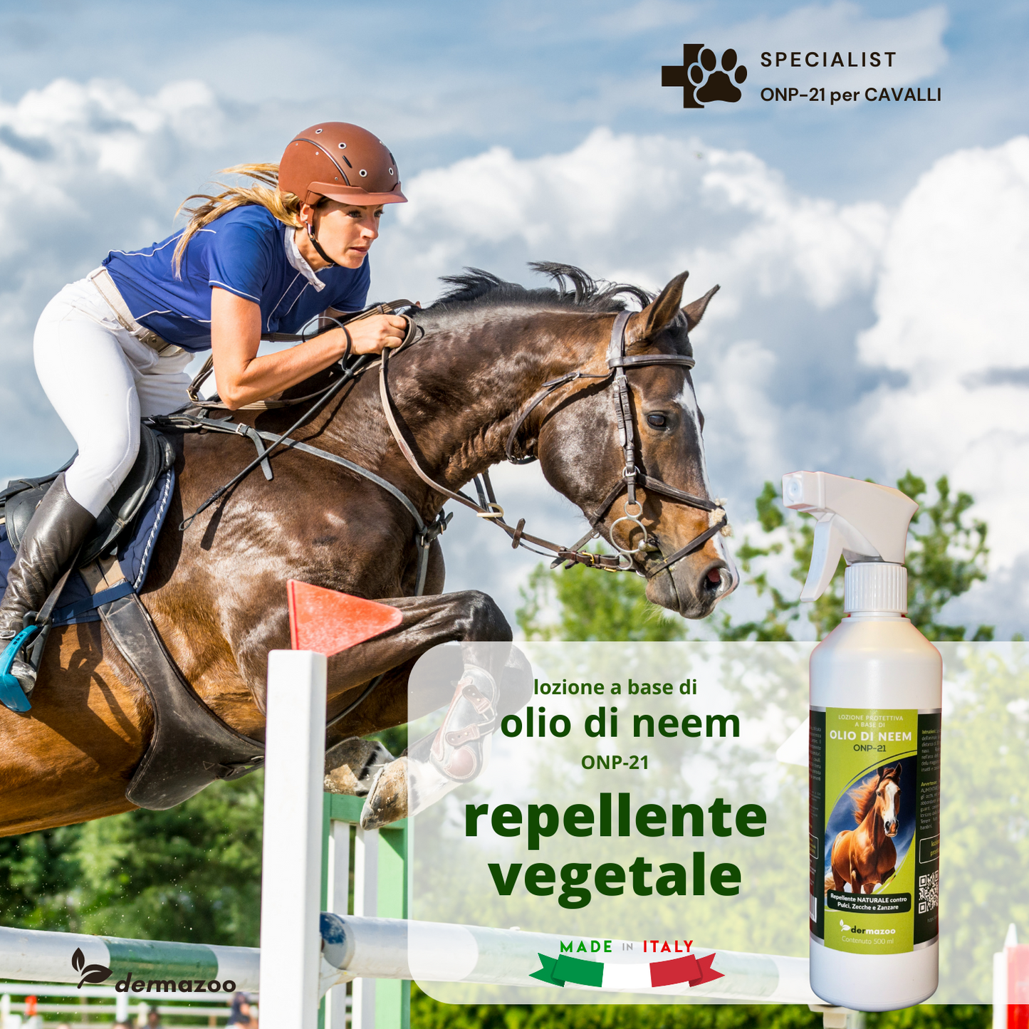 dermazoo - Olio di Neem per Cavalli Repellente Spray