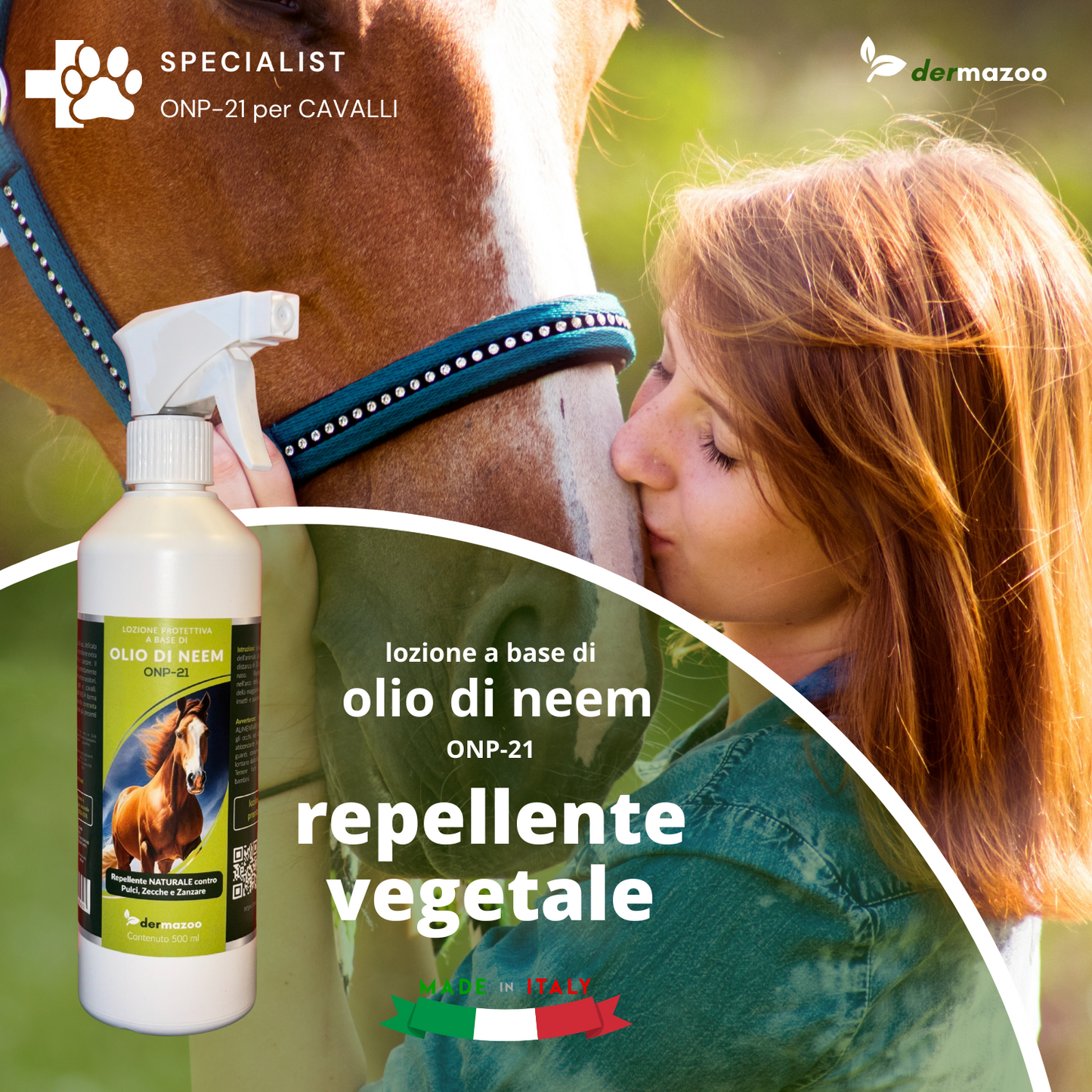 dermazoo - Olio di Neem per Cavalli Repellente Spray
