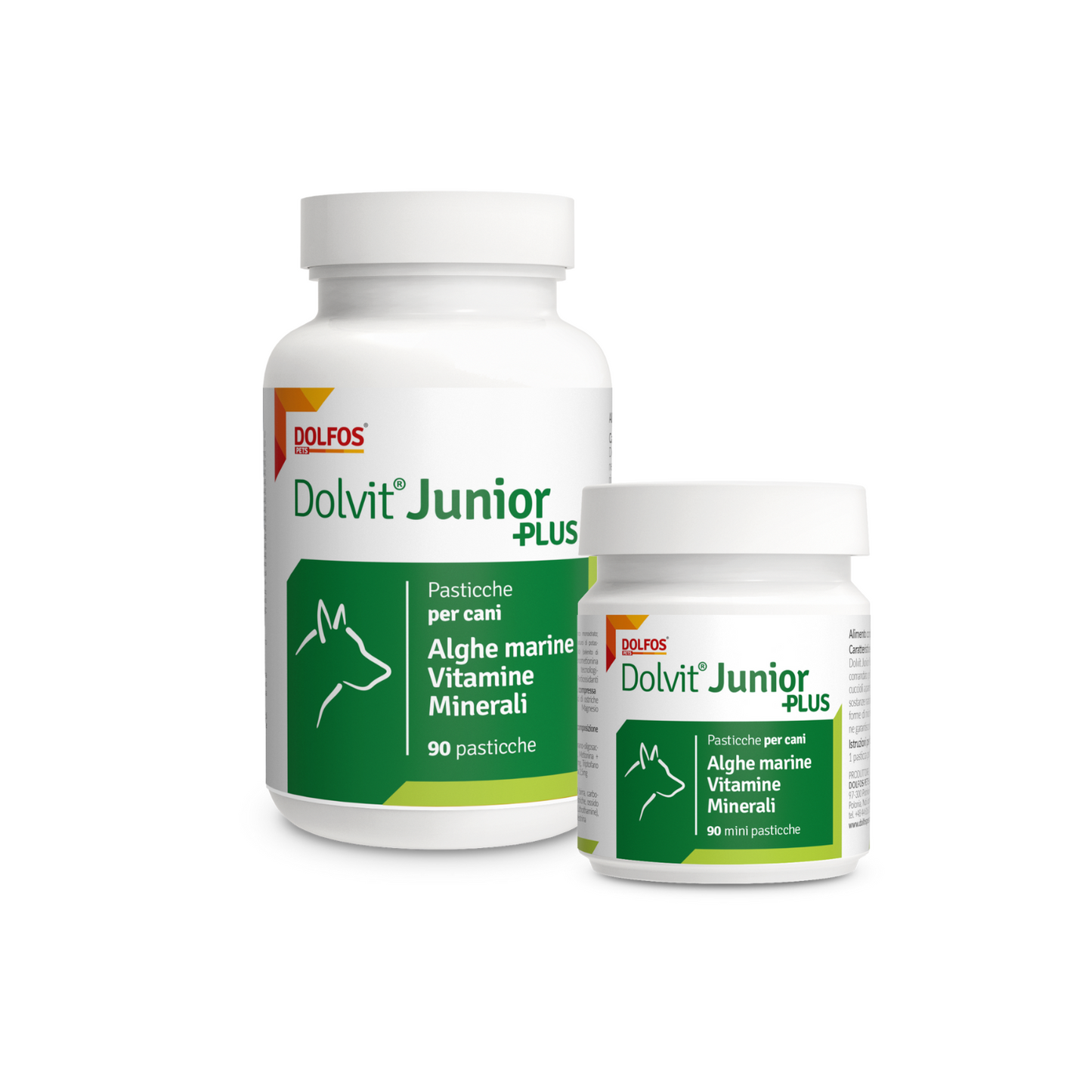 Dolvit Junior Plus 90 "... contiene vitamine, minerali chelati, alghe marine ...."