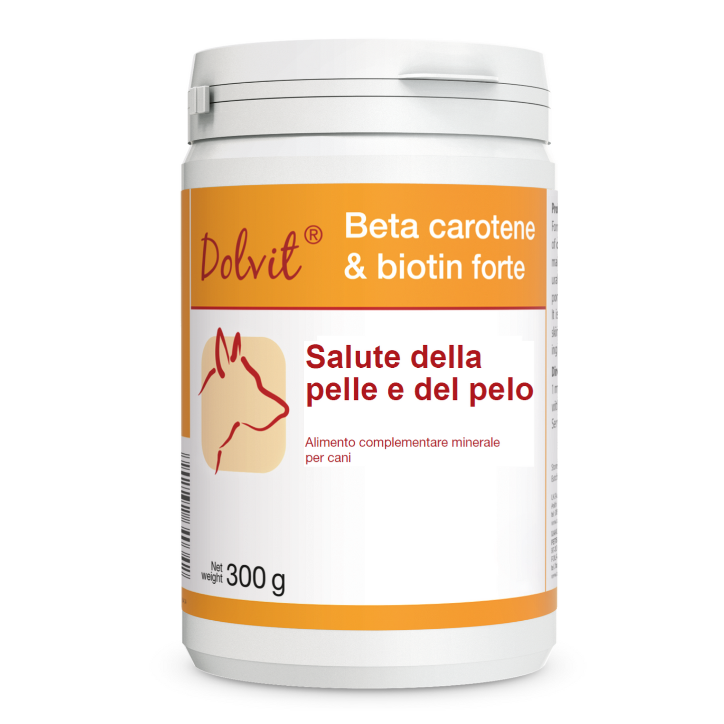 Dolvit Beta Carotene & Biotina Forte 300 "... un aiuto per i periodi di muta, pelle secca .."