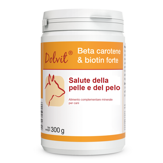 Dolvit Beta Carotene & Biotina Forte 300 "... un aiuto per i periodi di muta, pelle secca .."