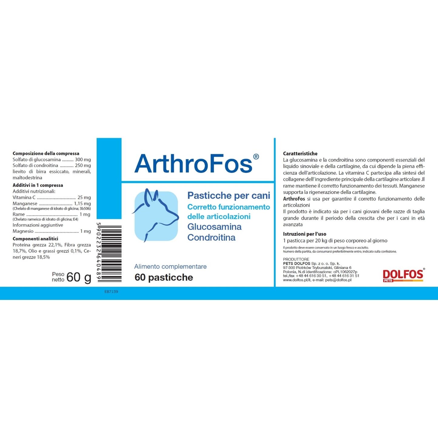 ArthroFos 60 "ideale per lo sviluppo delle articolazioni"