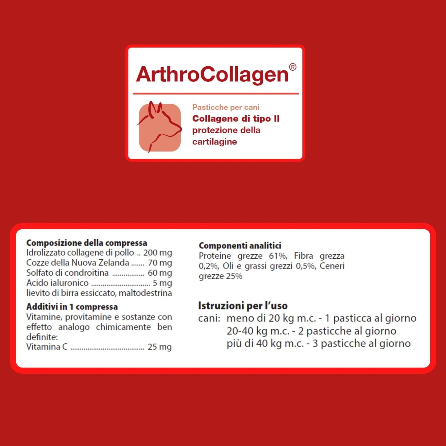ArthroCollagen 90 "indicato nel periodo di sviluppo e in caso di danni cartilaginei"
