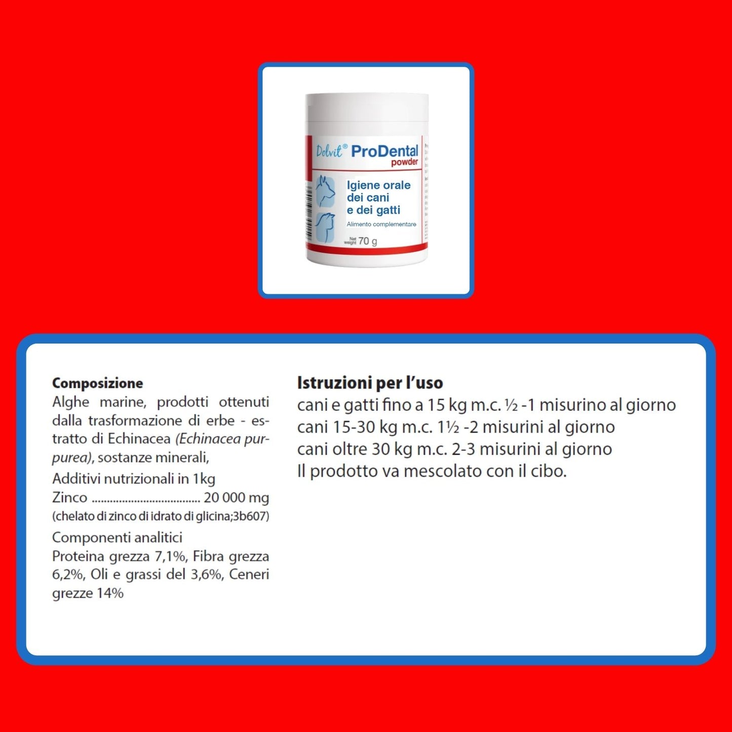 Dolvit ProDental powder  "... igiene orale e problemi di alitosi .. "