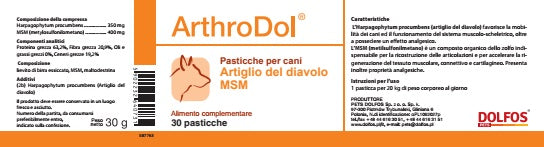 ArthroDol 30 "indicato in caso di artrite. Antinfiammatorio e Analgesico.."