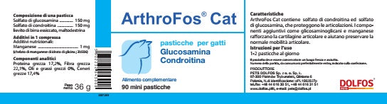 ArthroFos Cat 90 "...a sostegno della mobilità articolare del Gatto"