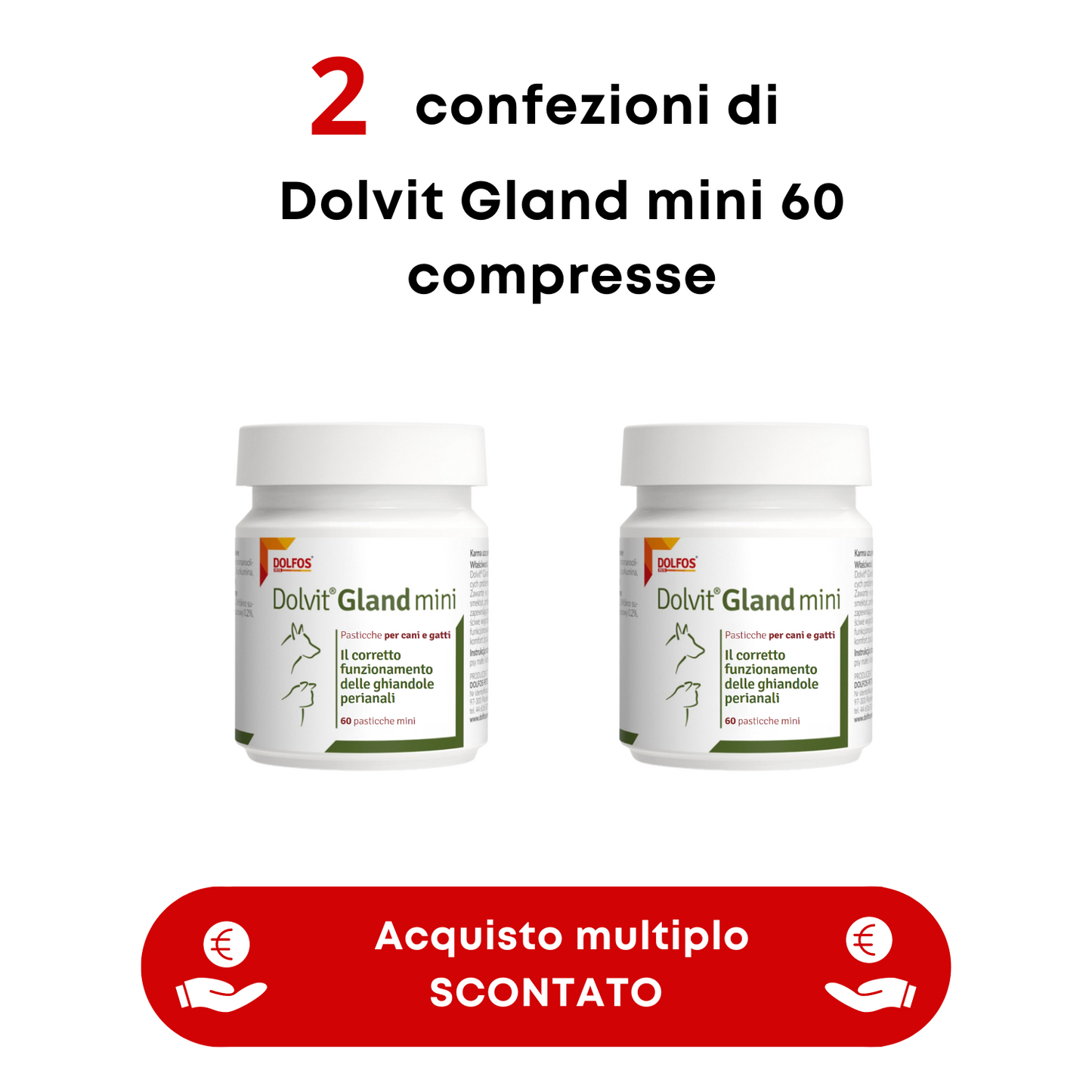 Dolvit Gland mini 60 - " ... favorisce lo svuotamento delle ghiandole perianali del gatto ...."
