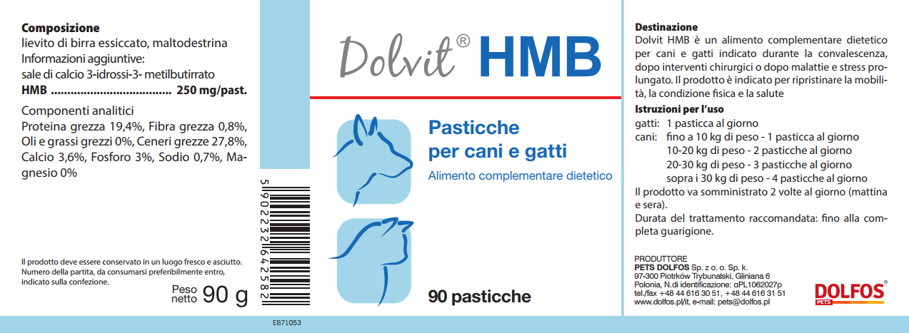 Dolvit HMB 90 ".. previene il catabolismo delle proteine muscolari ..."