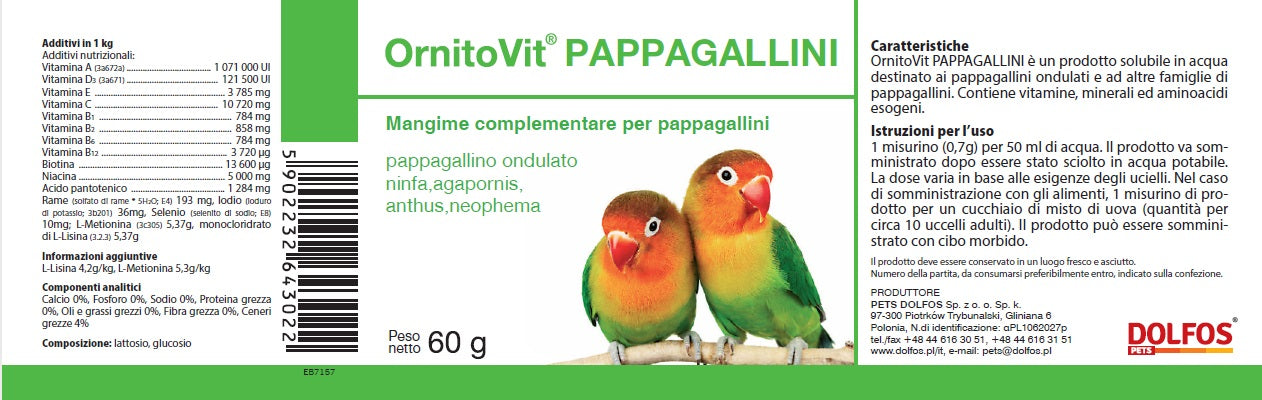 OrnitoVit Pappagallini 60