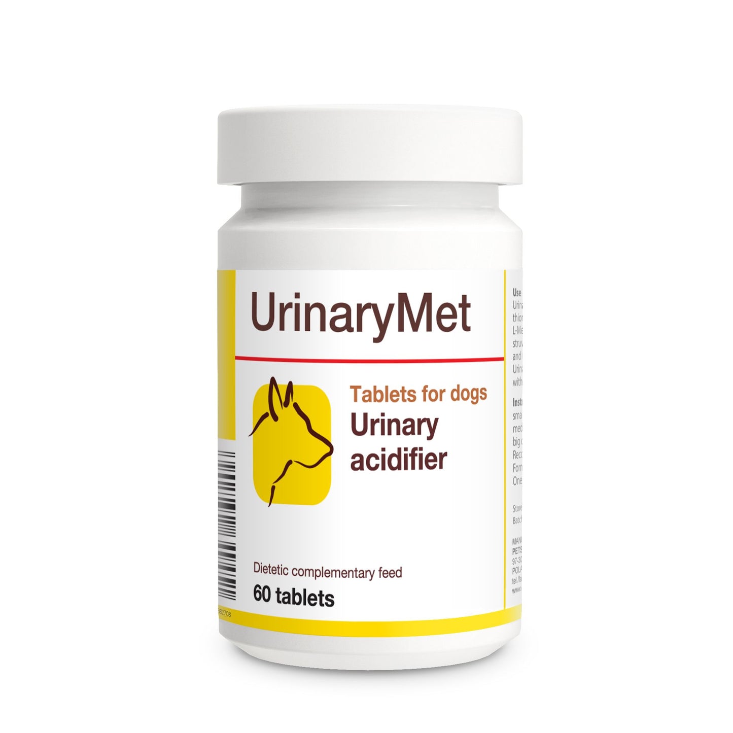 UrinaryMet 60 ".... acidificante delle urine, a base di metionina.."